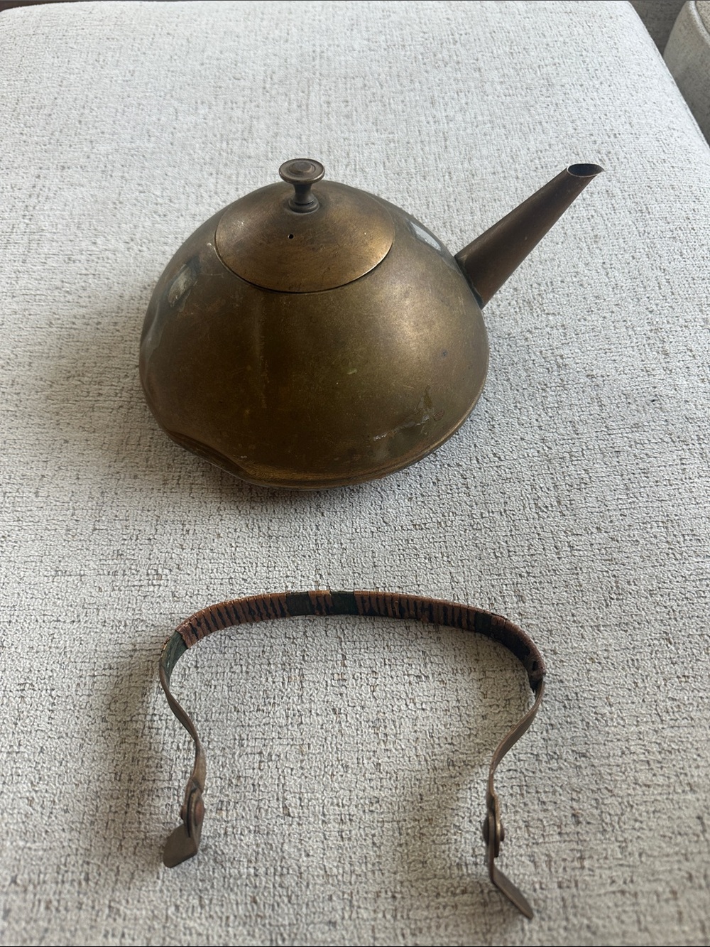 Vintage Metawa Holland Brass & Copper Teapot - MCM - Model E2
